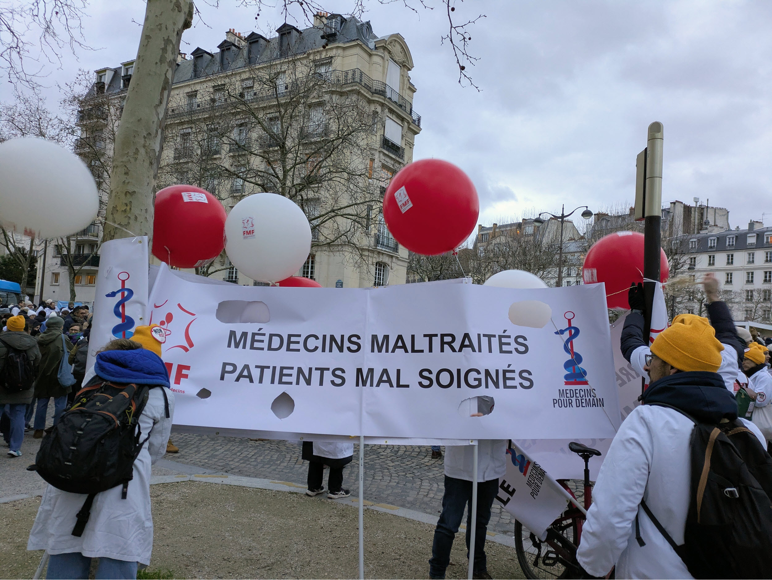Manifestation à Paris du 10 janvier